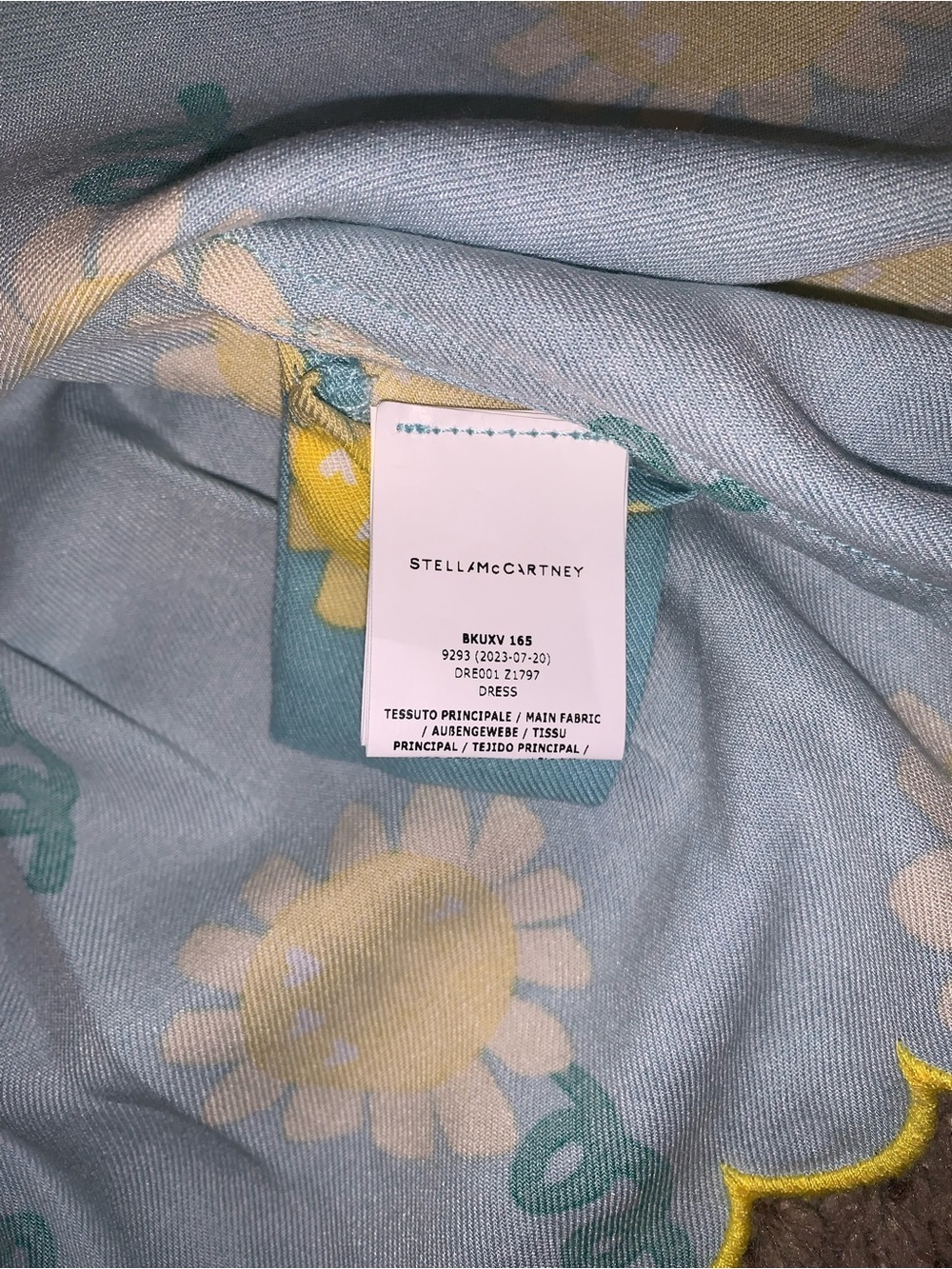 🌻 Stella McCartney Kids NWT Sunflower Scallop Dress - 9M - Picture 9 of 10